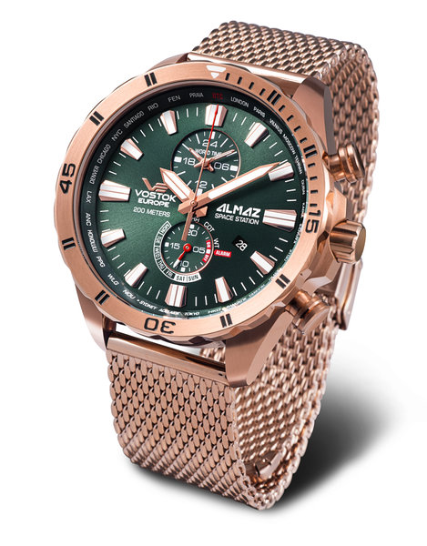 Vostok Europe Almaz Multifunction YM8J-​320B656B Vostok Europe Almaz Multifunction YM8J-​320B656B