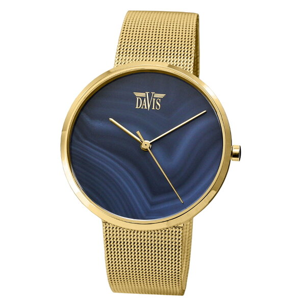 Davis 2339 Blue Agaath Horloge Davis 2339 Blue Agaath Horloge