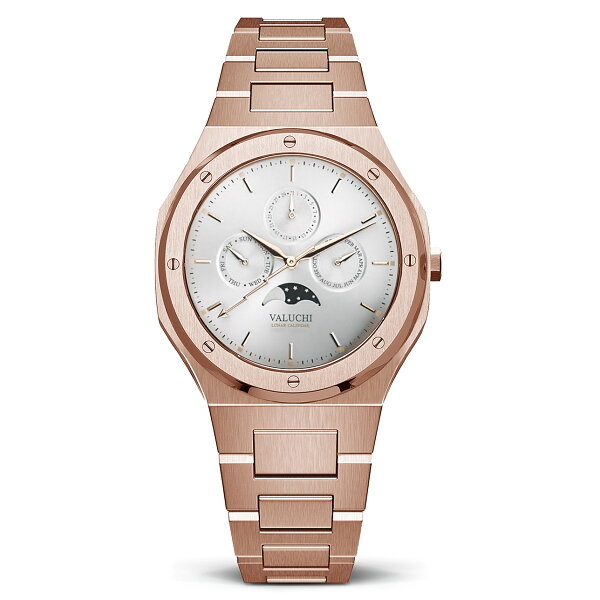 Valuchi Lunar Calendar Rose Gold White Valuchi Lunar Calendar Rose Gold White