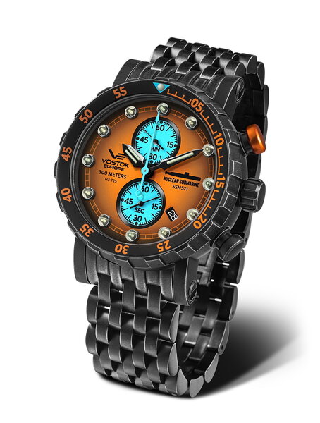 Vostok Europe SSN-571 Nuclear Submarine Chrono VK61-571F612B Vostok Europe SSN-571 Nuclear Submarine Chrono VK61-571F612B