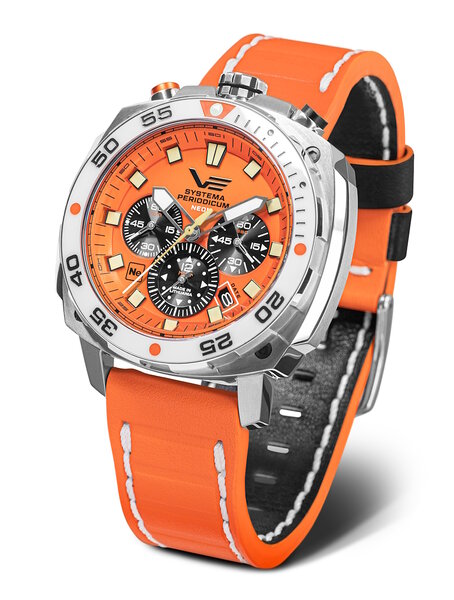 Vostok Europe Systema Periodicum Neon Chronograph VK67-650A723 Vostok Europe Systema Periodicum Neon Chronograph VK67-650A723