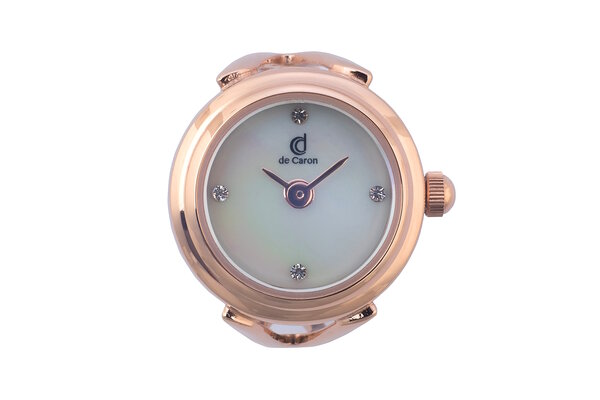 De Caron Ring Horloge Rosegoud 1753-R3