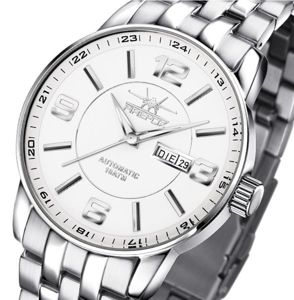 Firefox Automaat FFS500-101 Wit Miyota 8205 Firefox Automaat FFS500-101 Wit Miyota 8205