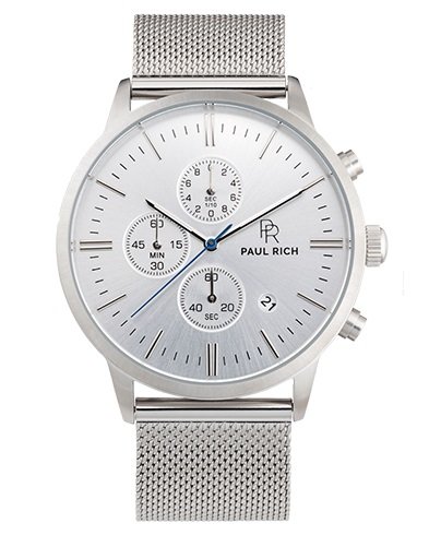 Paul Rich Sterling Mesh Chrono Silver