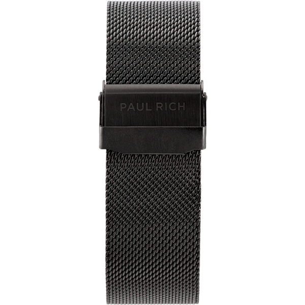 Paul Rich Horlogeband Chrono Black Mesh 22 mm