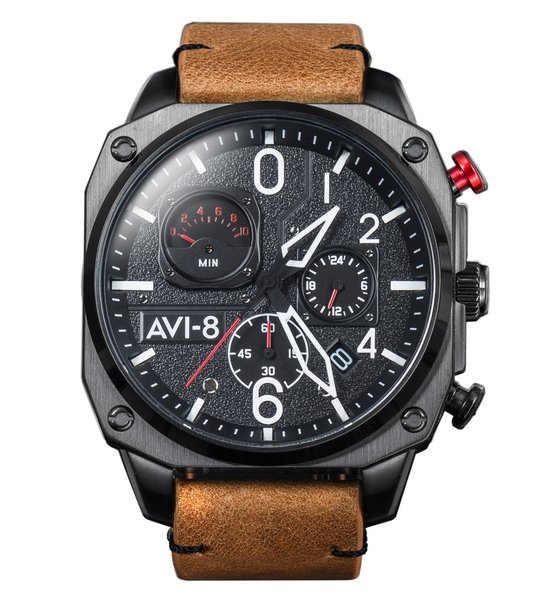AVI-8 Hawker Hunter AV-4052-02 Retrograde Charcoal Ember Brown AVI-8 Hawker Hunter AV-4052-02 Retrograde Charcoal Ember Brown